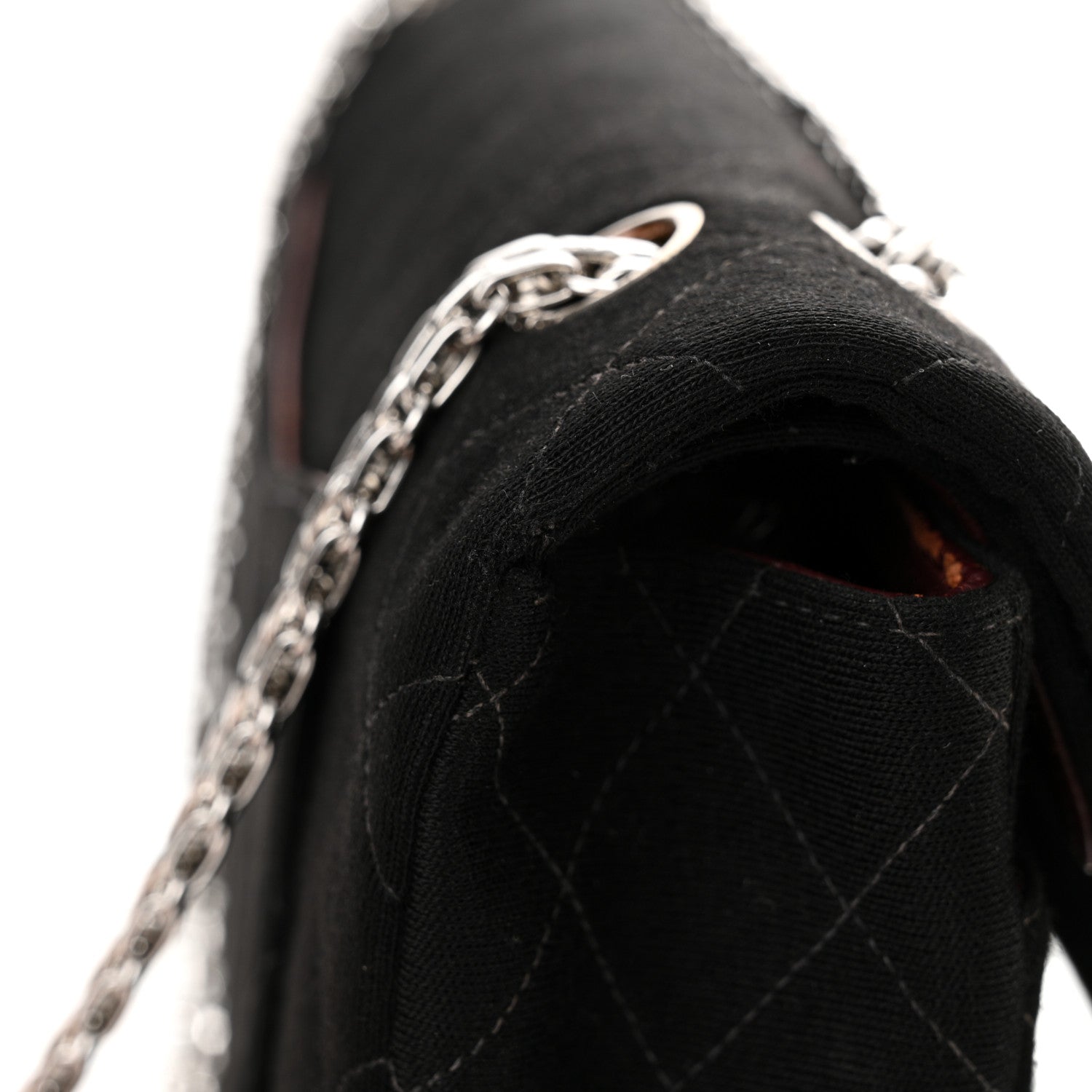 Chanel Jersey Quilted Medium Double Flap Black 18 of 23