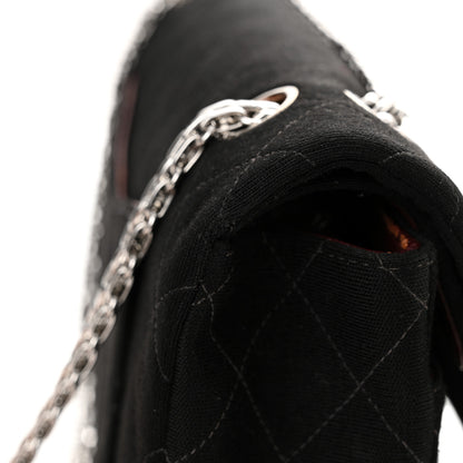 Chanel Jersey Quilted Medium Double Flap Black 18 of 23