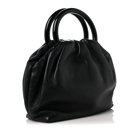 Chanel Lambskin Camellia Handbag Black 2 of 10