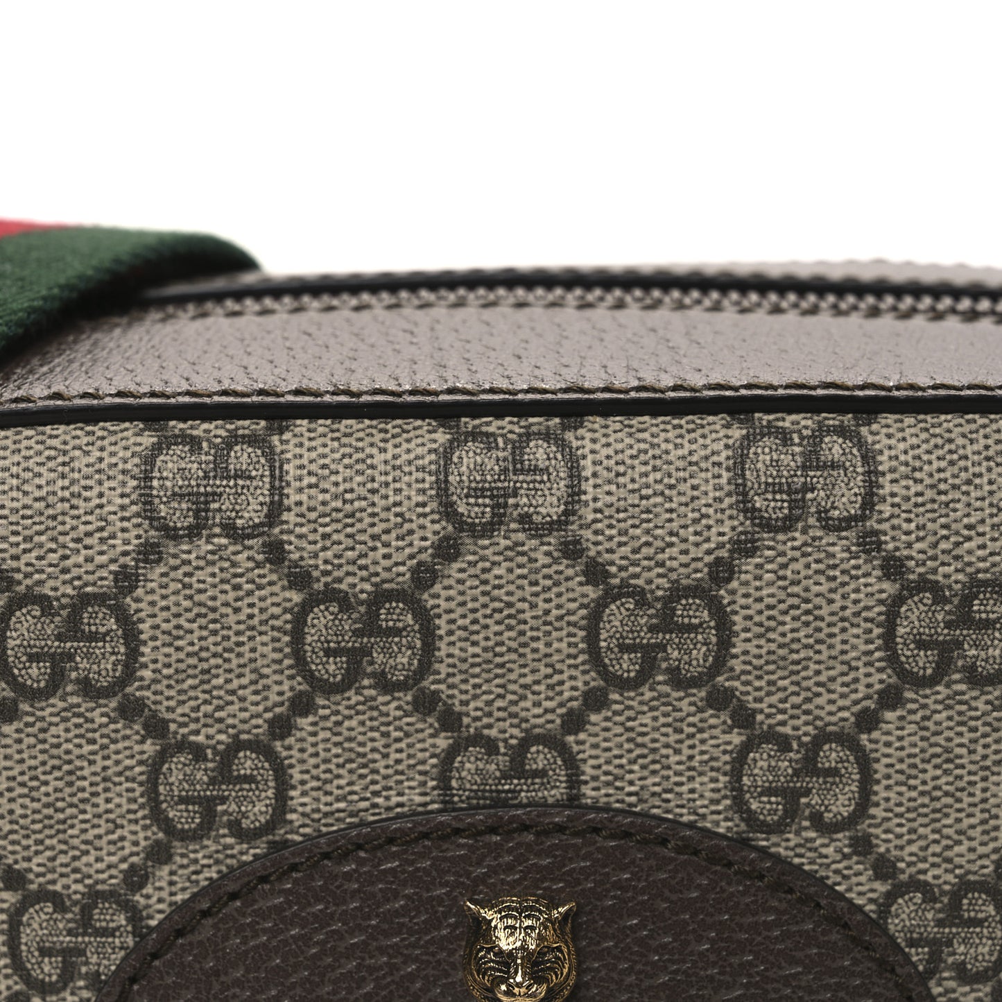GG Supreme Monogram Web Neo Vintage Shoulder Bag Beige New Acero Crop
