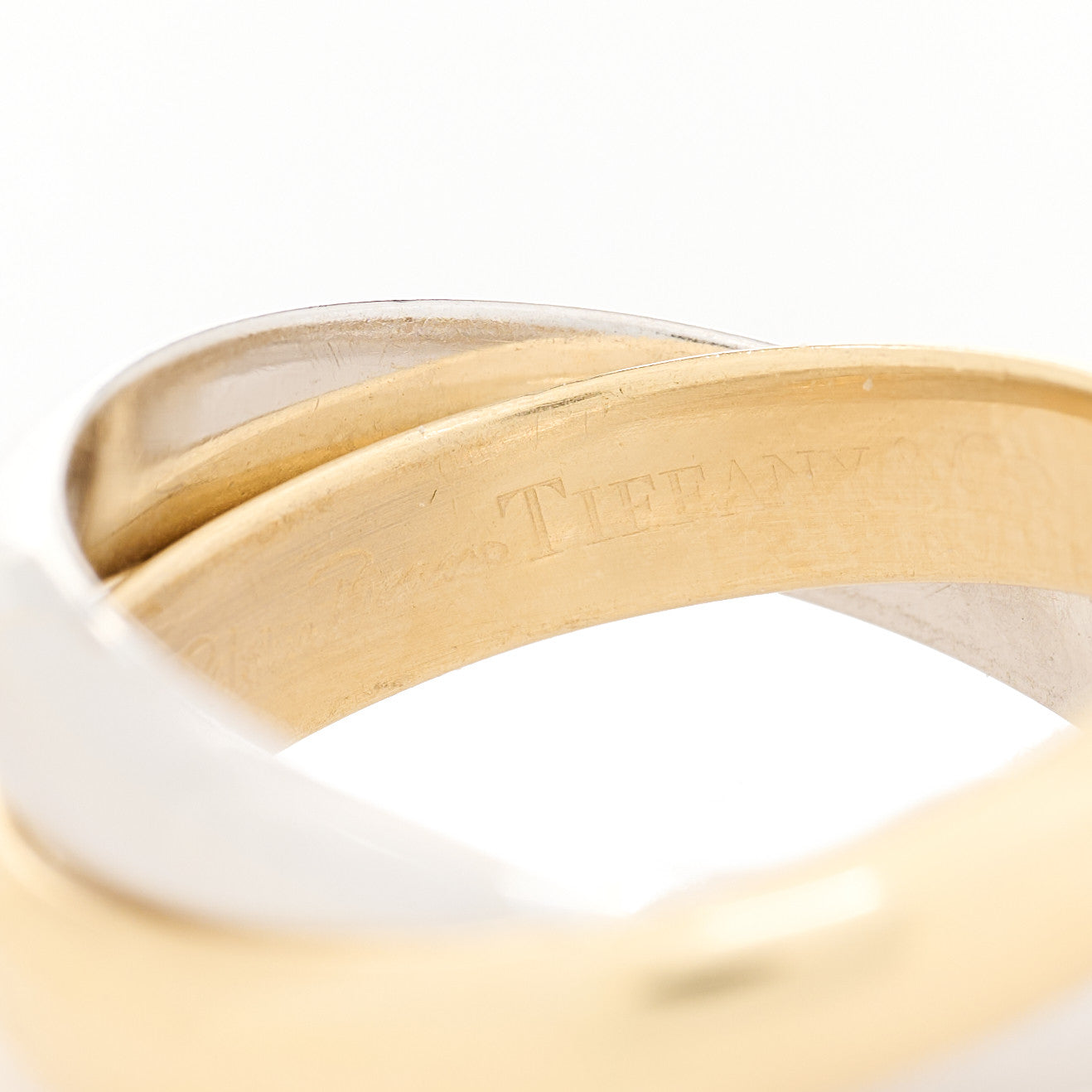 Tiffany 18K Yellow Gold White Gold Paloma's Melody Ring 54 6.75 5 of 5