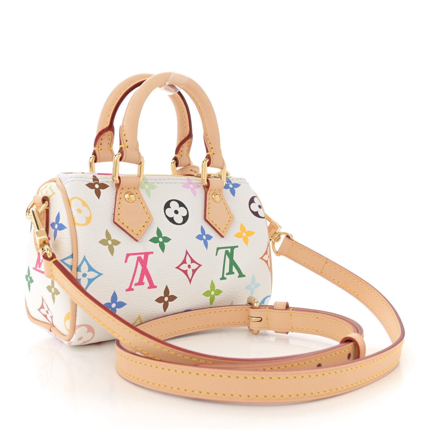 Louis Vuitton LV X TM Monogram Multicolor Nano Speedy White 3 of 9
