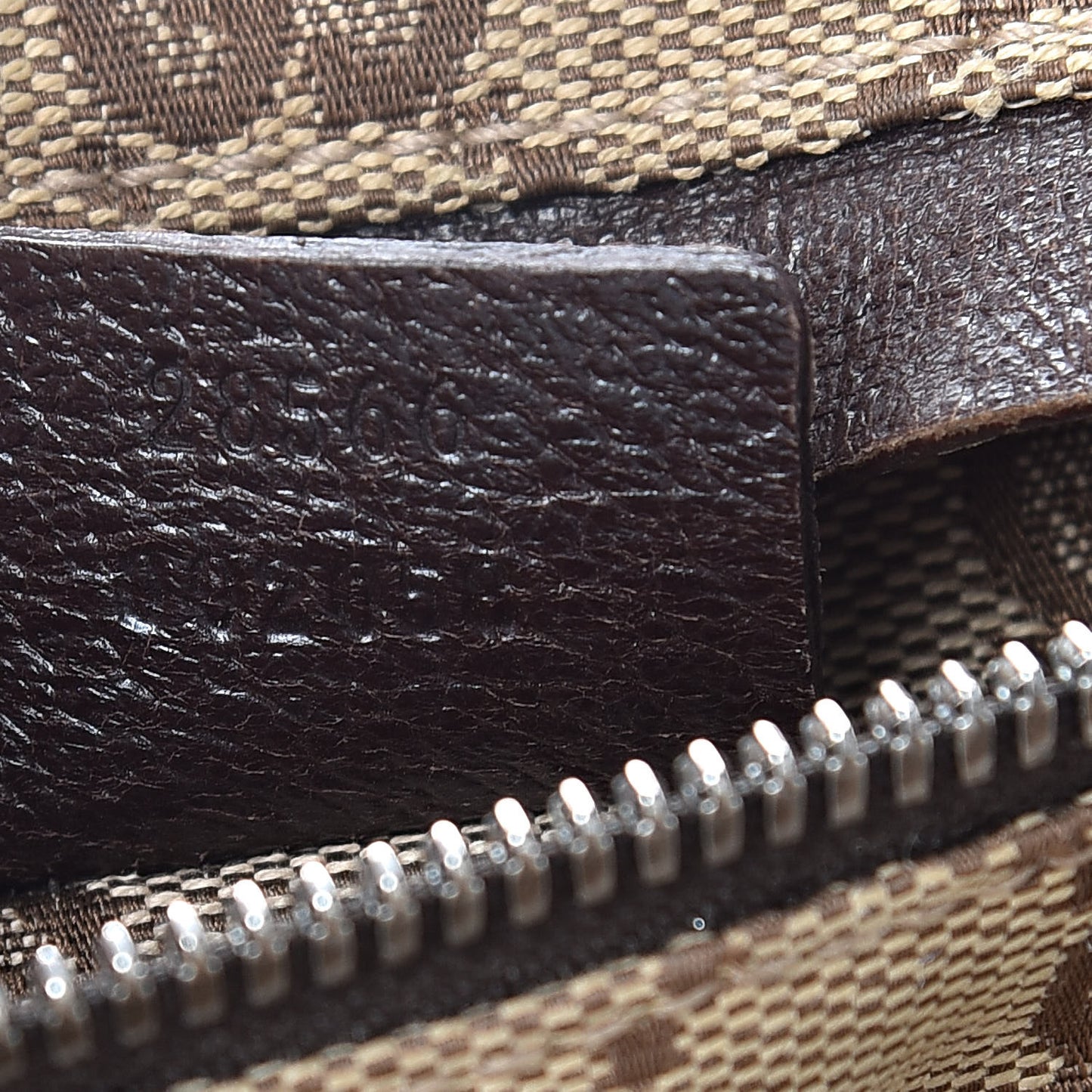 GG Monogram Double Pocket Belt Bag Dark Brown