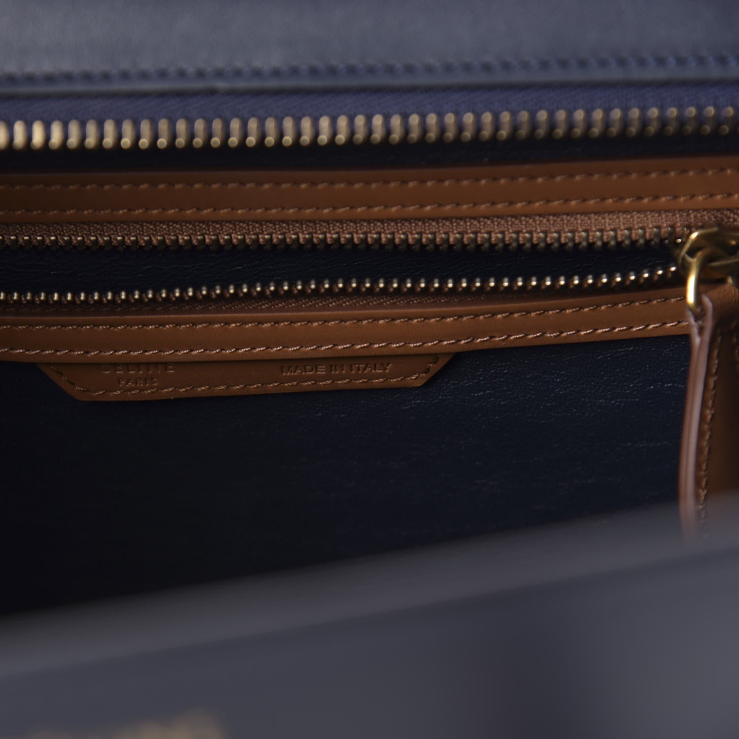 Celine Smooth Calfskin Mini Tri-Color Luggage Brown 8 of 9