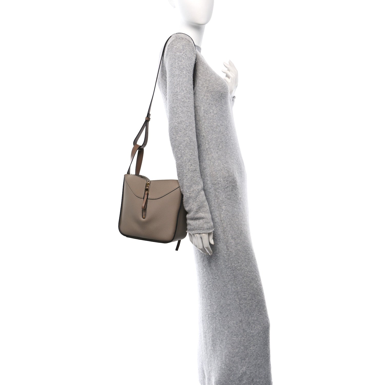 Loewe Soft Grained Calfskin Compact Hammock Shoulder Bag Sand 2 of 10