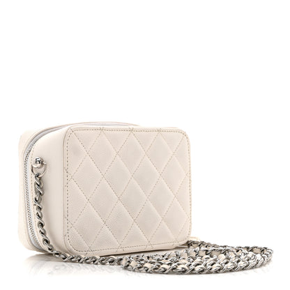 Chanel Caviar Quilted Camera Bag White 3 of 14