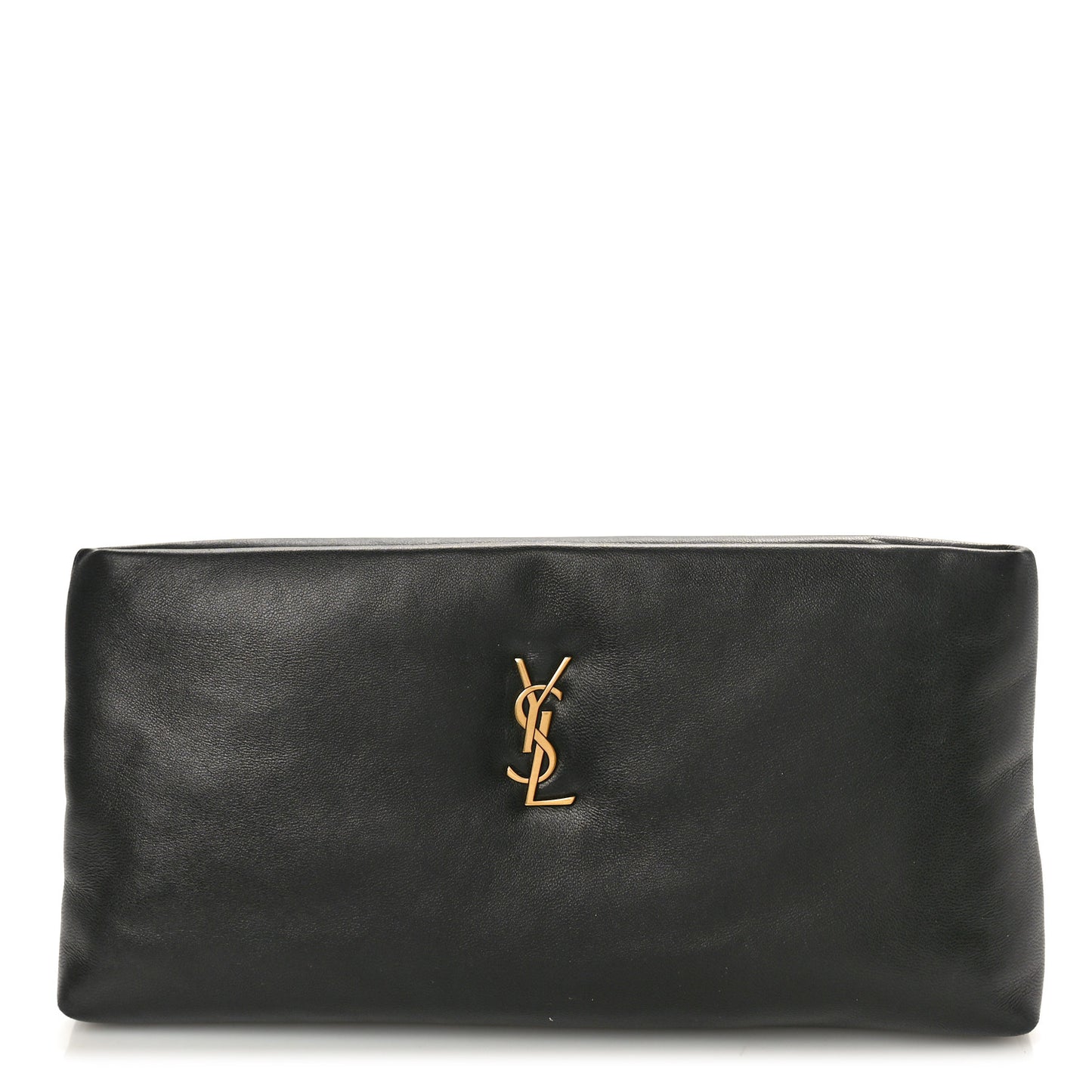 Lambskin Long Calypso Pouch Black