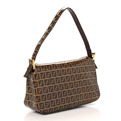 Fendi Vinyl Zucchino Baguette Tobacco 2 of 9