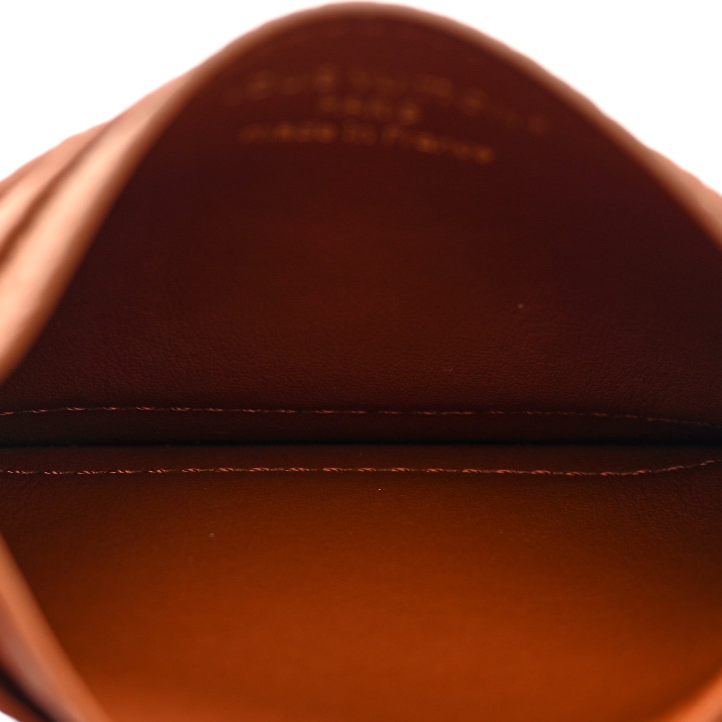 Taurillon Capucines  Card Holder Tan