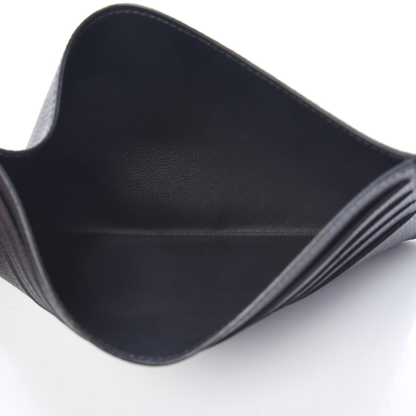 Calfskin Felicie Chain Wallet Card Holder Insert Black