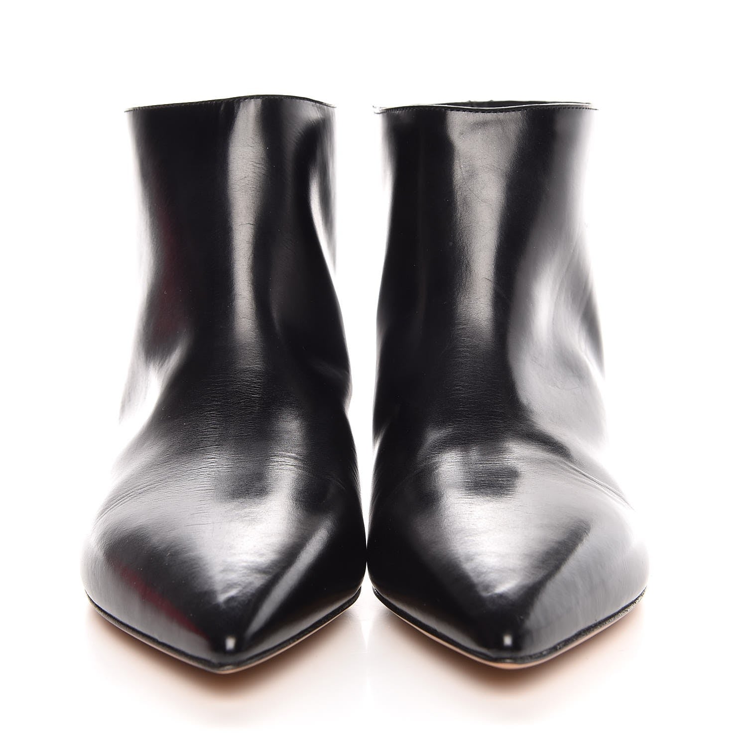 Valentino Garavani Calfskin Pointed Toe Ankle BBoots 40 Black 2 of 10