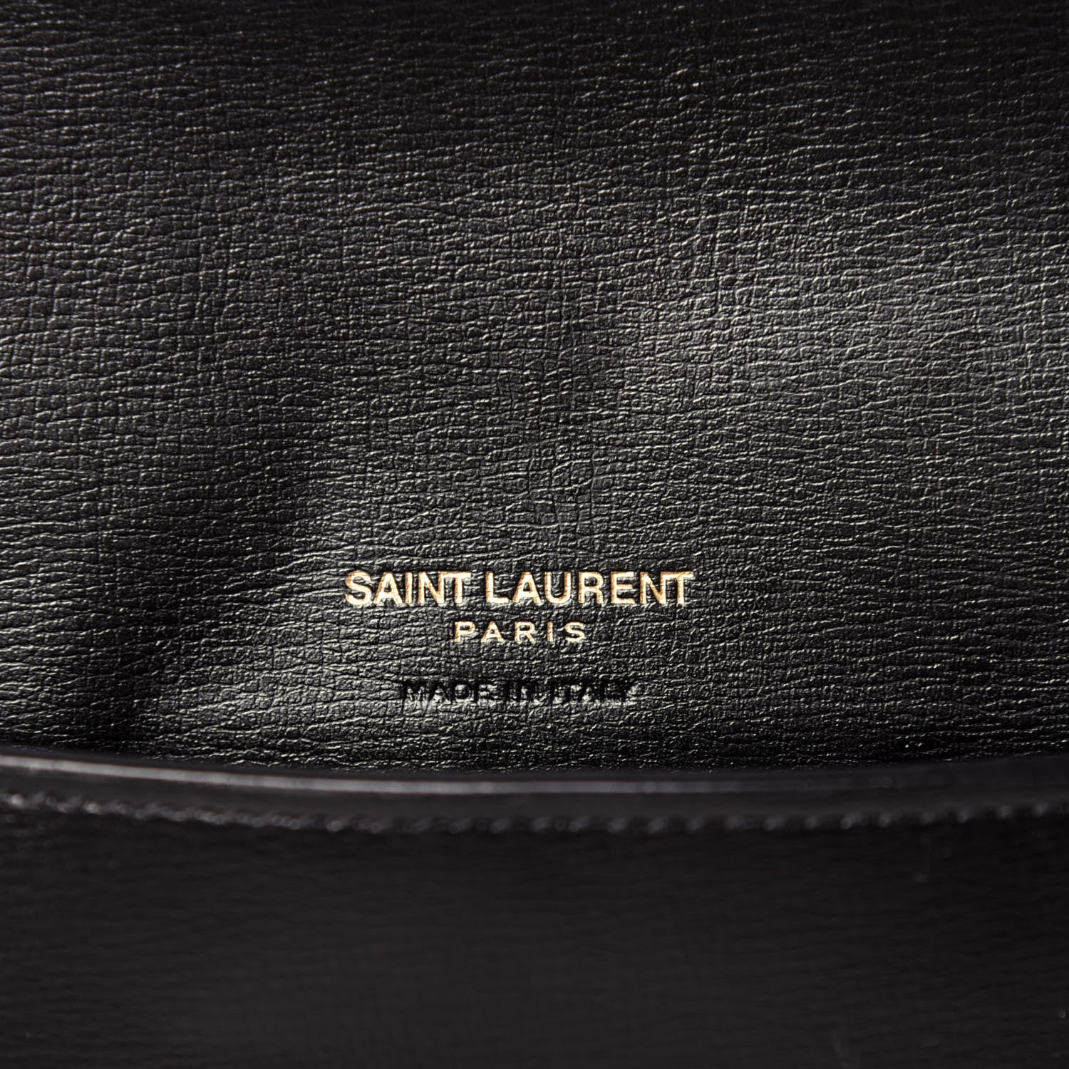 Saint Laurent Smooth Calfskin Monogram Phone Holder Crossbody Black 6 of 10