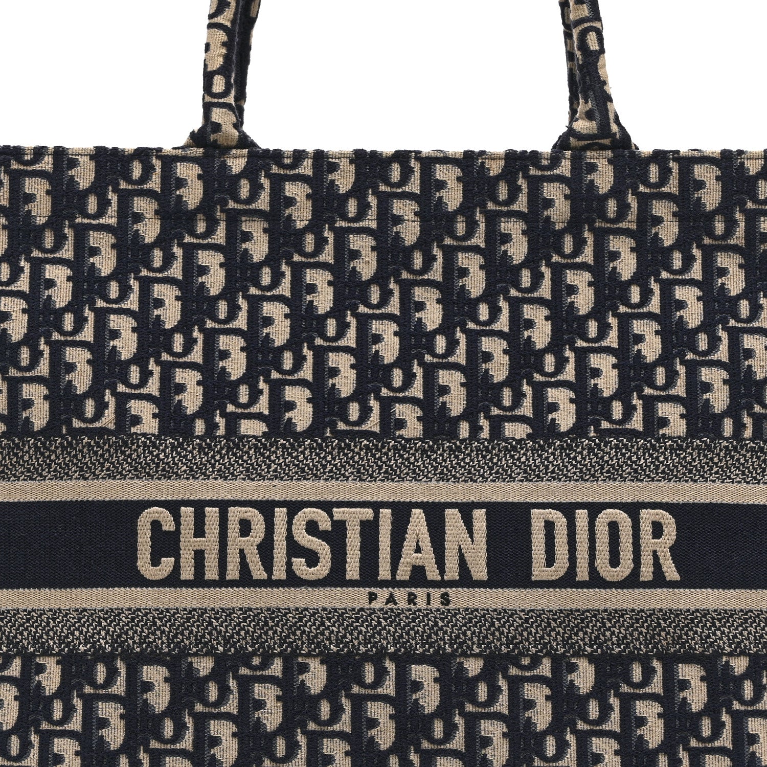 Christian Dior Oblique Large Book Tote Blue Multicolor 1848938