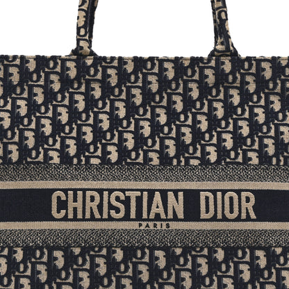 Christian Dior Oblique Large Book Tote Blue Multicolor 8 of 10