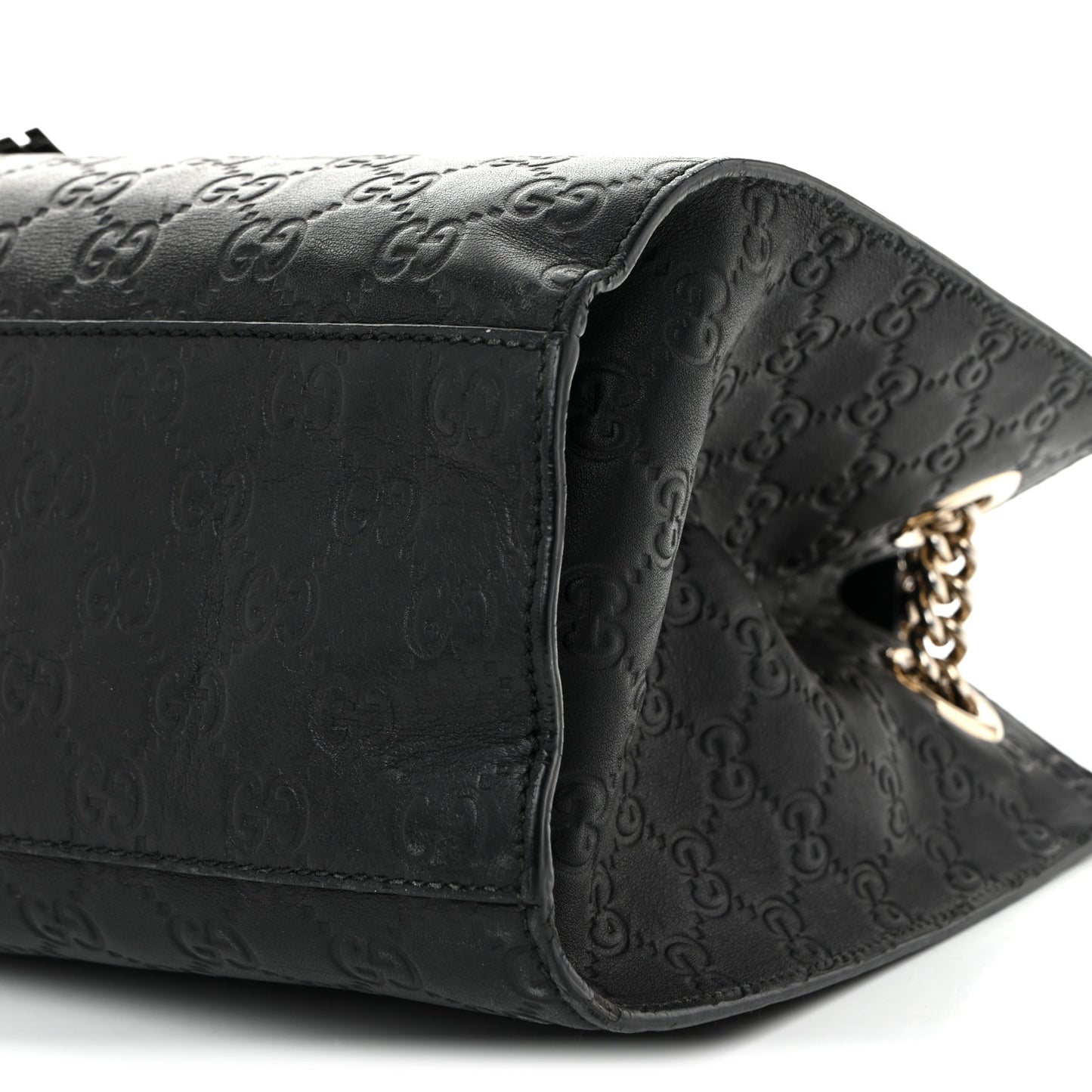 Guccissima Large Emily Chain Shoulder Bag Black