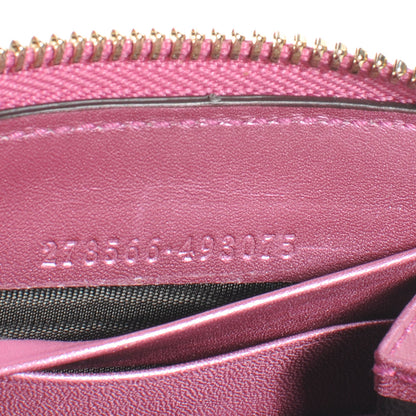 Gucci Metallic Soft Guccissima Heart Zip Around Wallet Fresia Rose 7 of 7