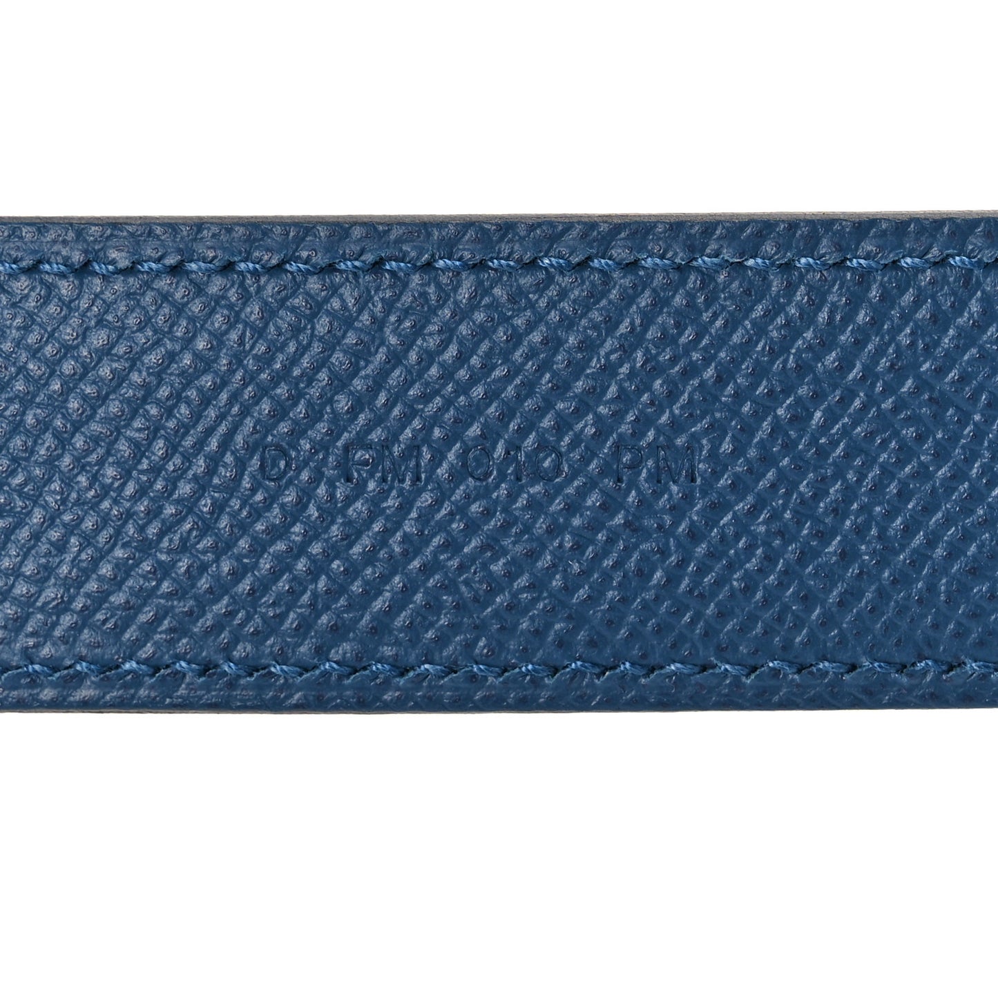 Epsom 30mm Tressage Au Galop Shoulder Strap Deep Blue Vert Bosphore