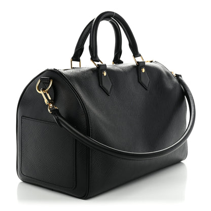 Louis Vuitton Epi Speedy Soft 30 Black 3 of 9