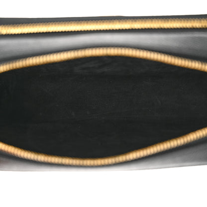 Christian Dior Grained Calfskin Caro Double Pouch Black 5 of 10