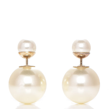 Christian Dior Pearl Mise En Dior Tribal Earrings 1 of 5