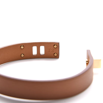 Hermes Swift Mini Dog Simple Tour Bracelet T2 Gold 6 of 7
