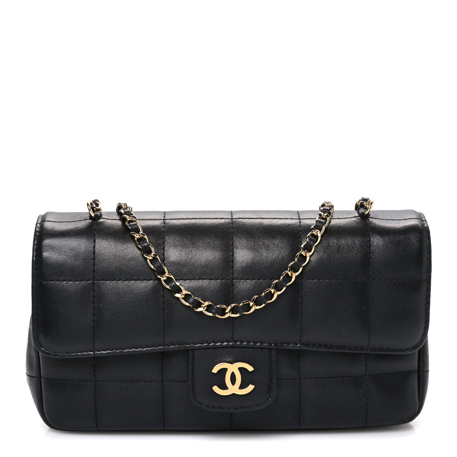 Chanel Lambskin Quilted Mini Chocolate Bar Flap Black 1 of 10