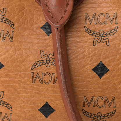 MCM Visetos Essential Boston Bag Cognac 15 of 22
