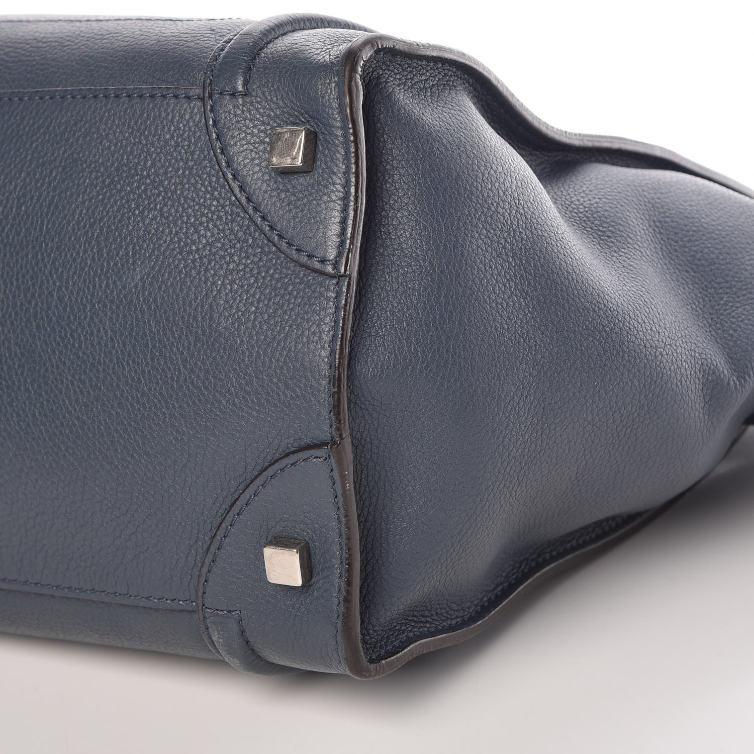 Celine Drummed Calfskin Mini Luggage Orage 12 of 17