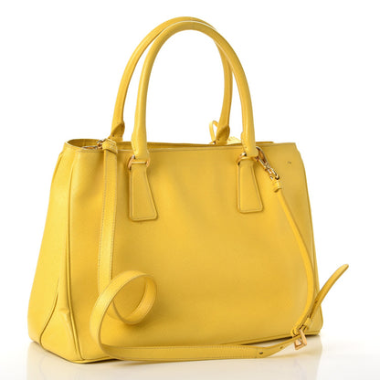 Prada Saffiano Lux Medium Tote Girasole 4 of 15