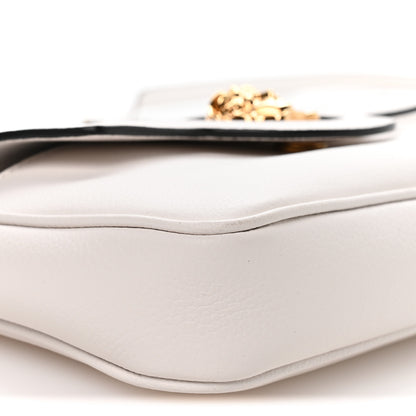 Versace Grained Calfskin La Medusa Mini Crossbody Bag White 8 of 9