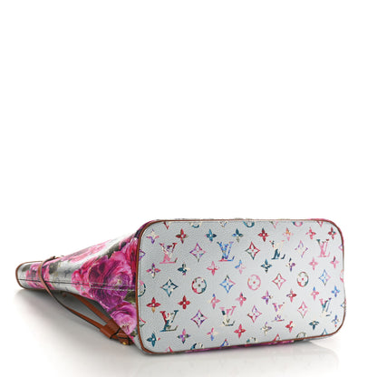 Louis Vuitton Metallic Monogram LV Garden Neverfull MM Silver 5 of 10