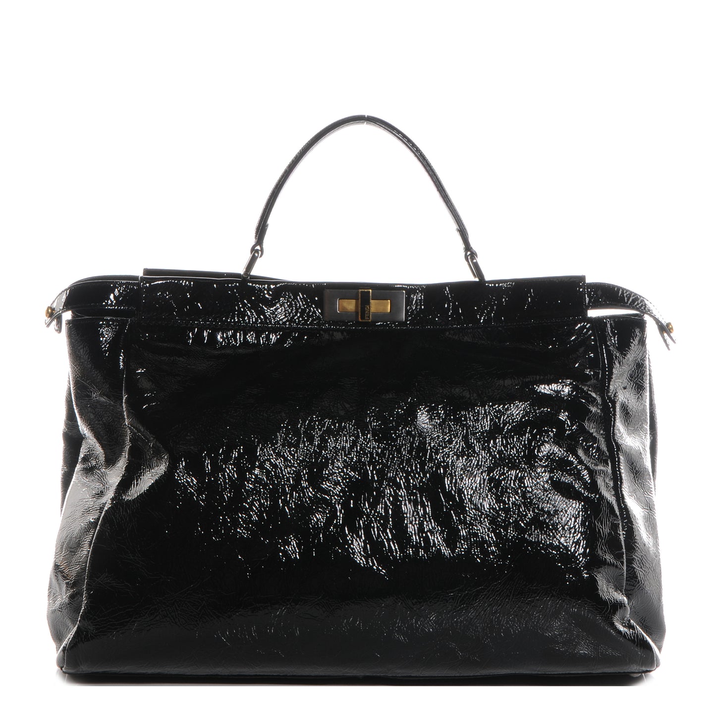 Patent XL Large Peekaboo Iconic Satchel Black