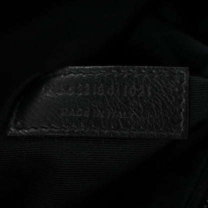 Saint Laurent Crinkled Calfskin Matelasse Monogram Medium Niki Chain Satchel Black 7 of 11