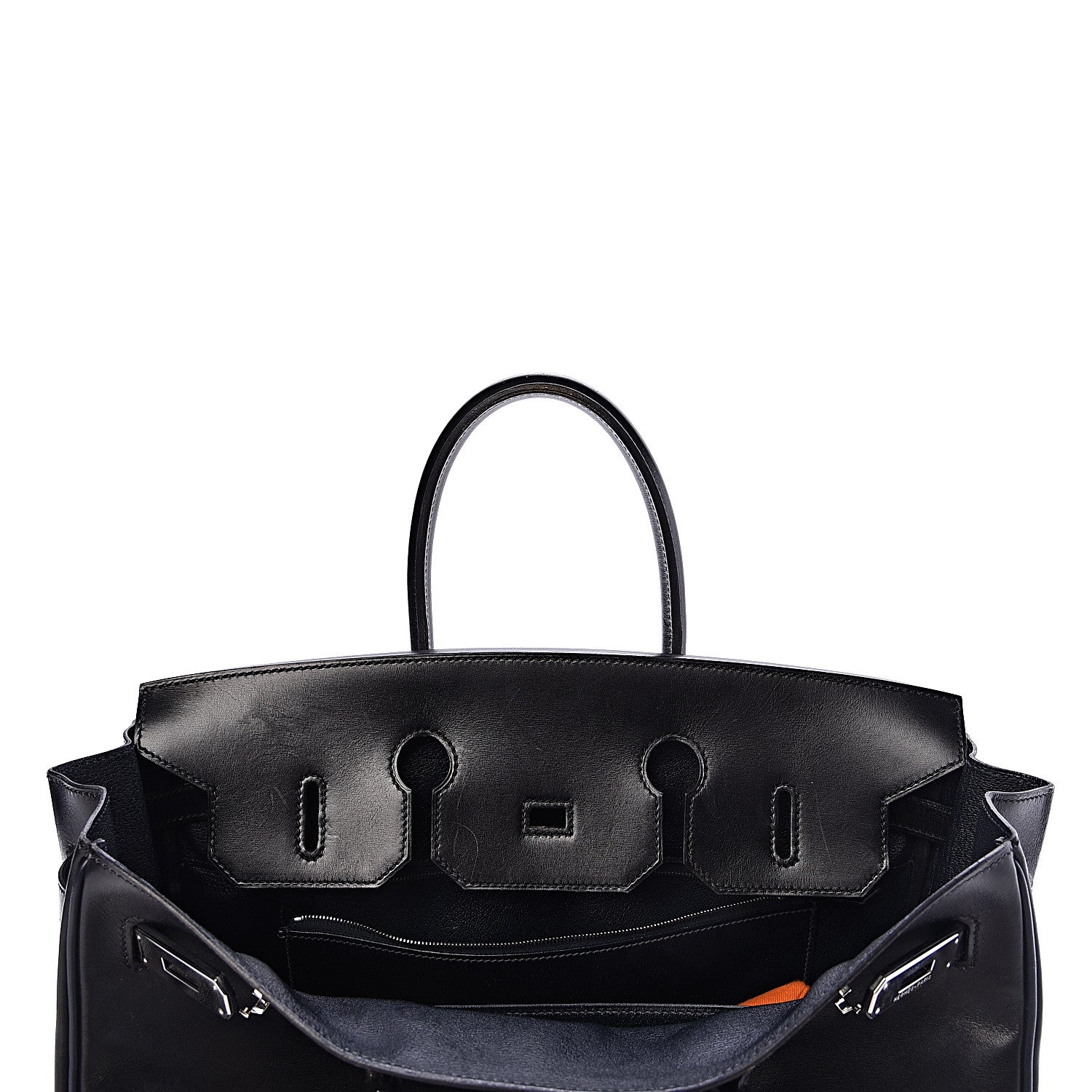 Hermes Box Birkin 35 Black Bleu Marine 9 of 42