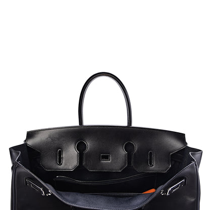 Hermes Box Birkin 35 Black Bleu Marine 9 of 42