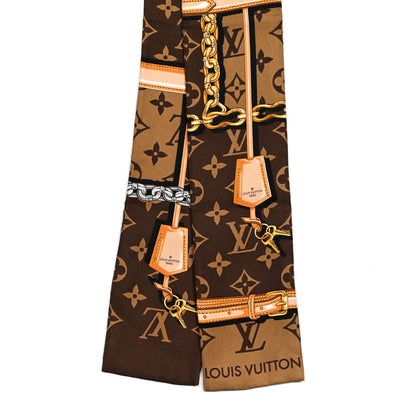 Louis Vuitton Silk Monogram Confidential Bandeau Brown 2 of 3