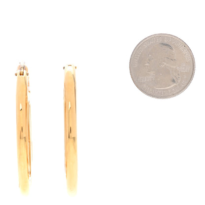 Louis Vuitton Metal Louise Hoop Earrings Gold 2 of 6