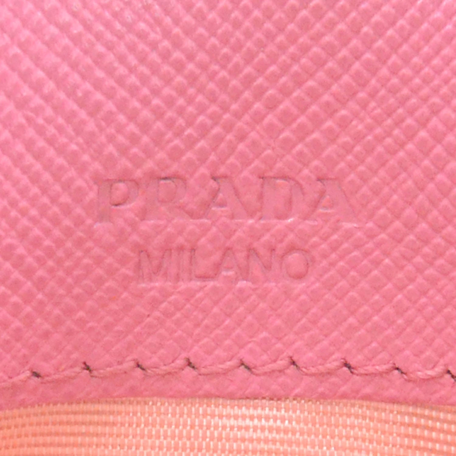 Prada Saffiano Metal Card Case Geranio 5 of 7