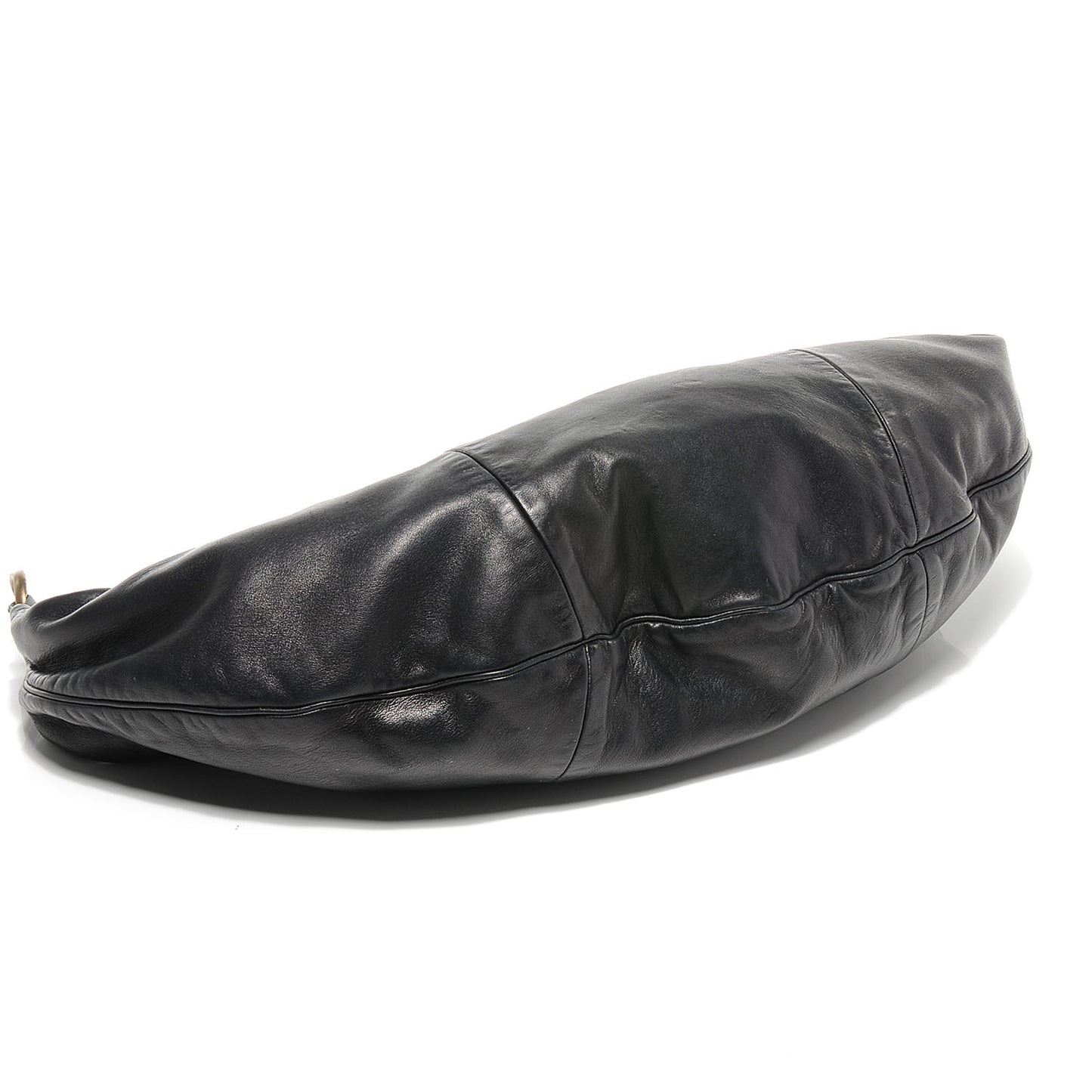Lambskin Small Chain Hobo Black