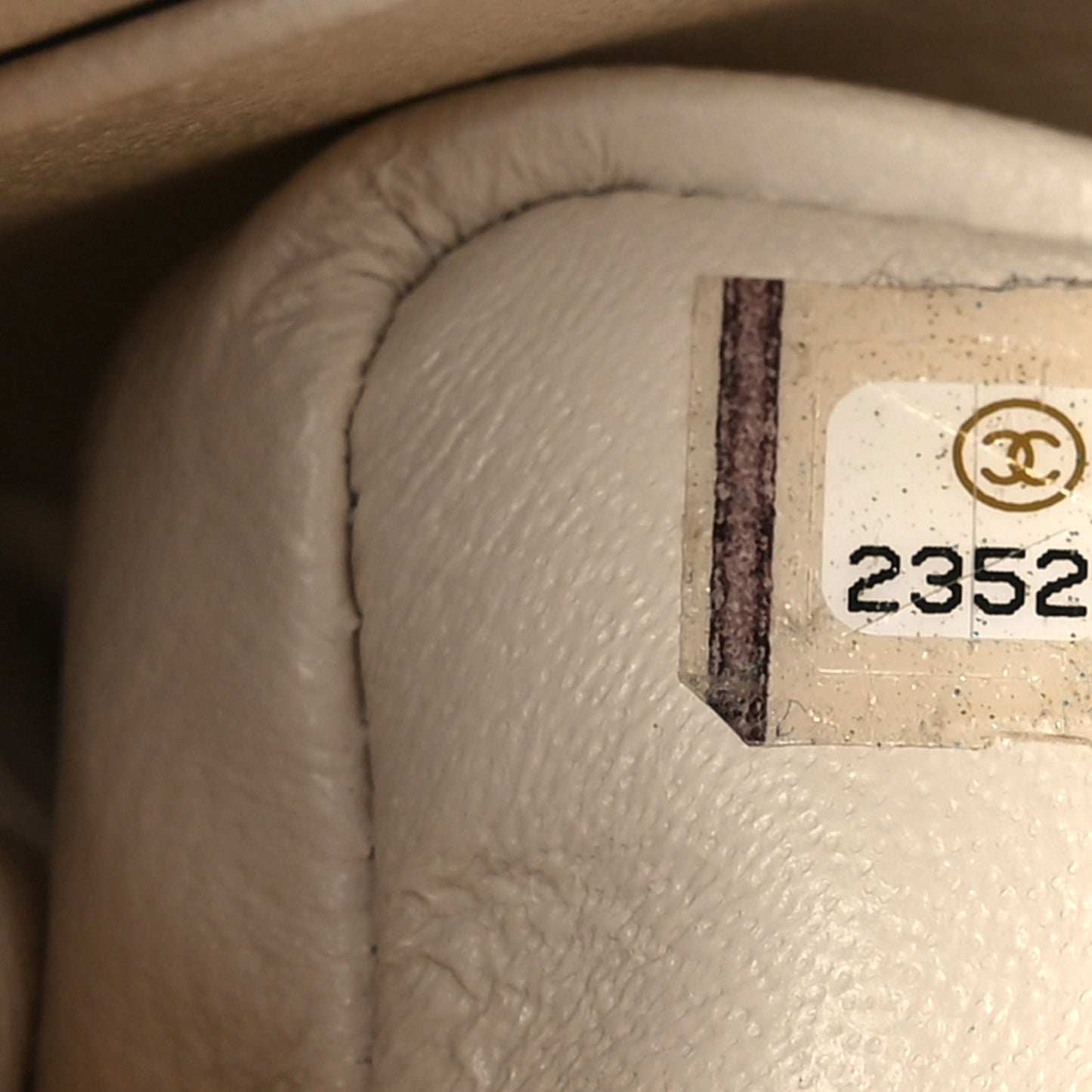 Aged Calfskin Quilted 2.55 Reissue 225 Flap White