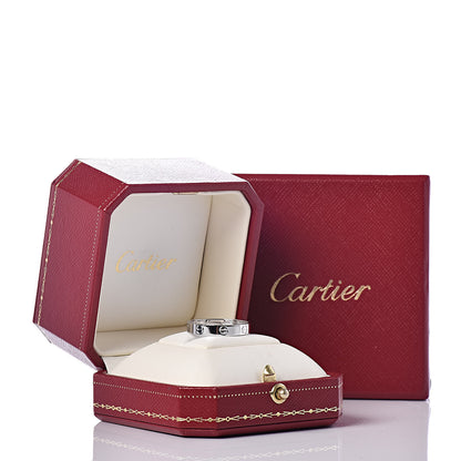 Cartier 18K White Gold 3.5mm LOVE Wedding Band Ring 59 8.75 5 of 5
