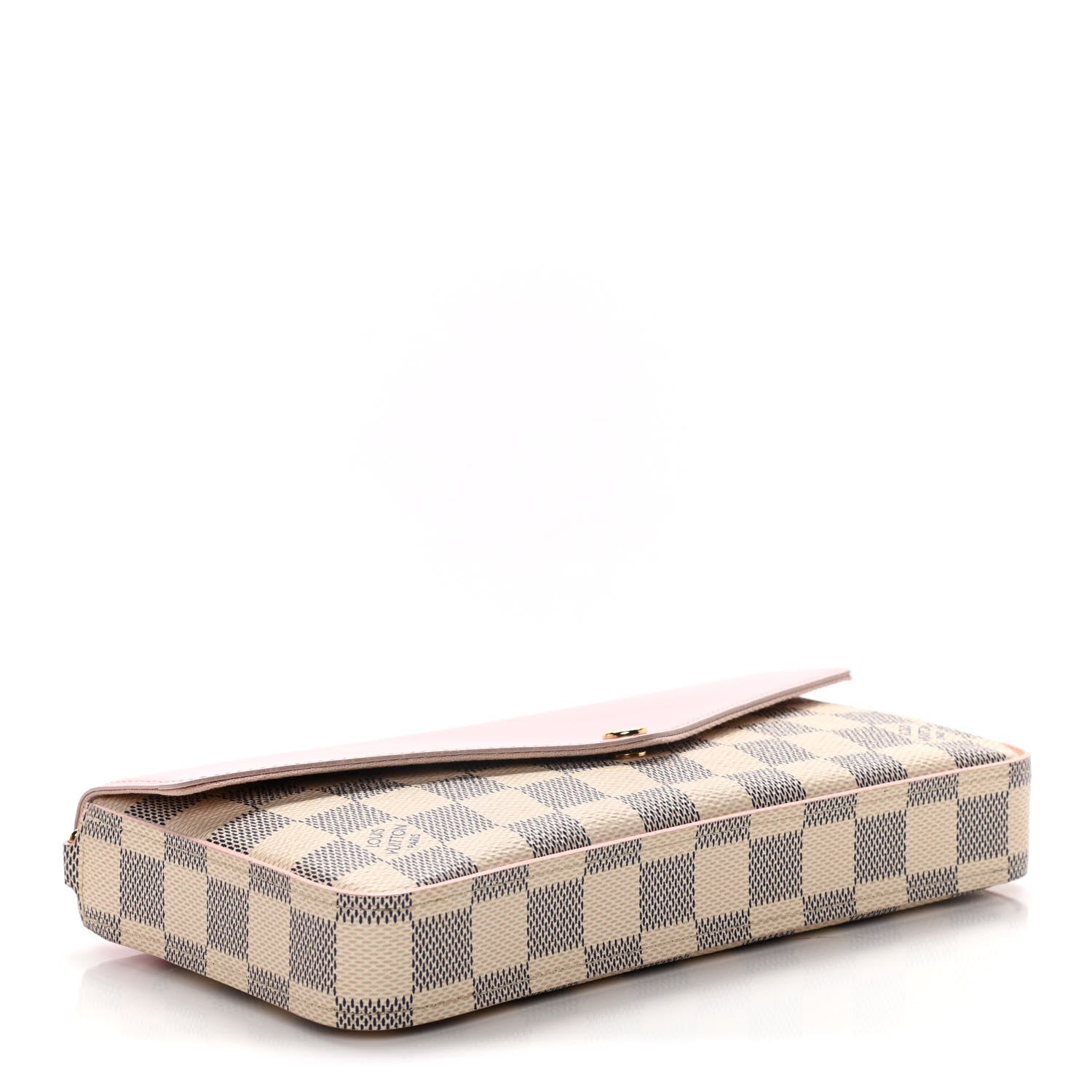 Louis Vuitton Damier Azur Calfskin Pochette Felicie Eau de Rose 5 of 10