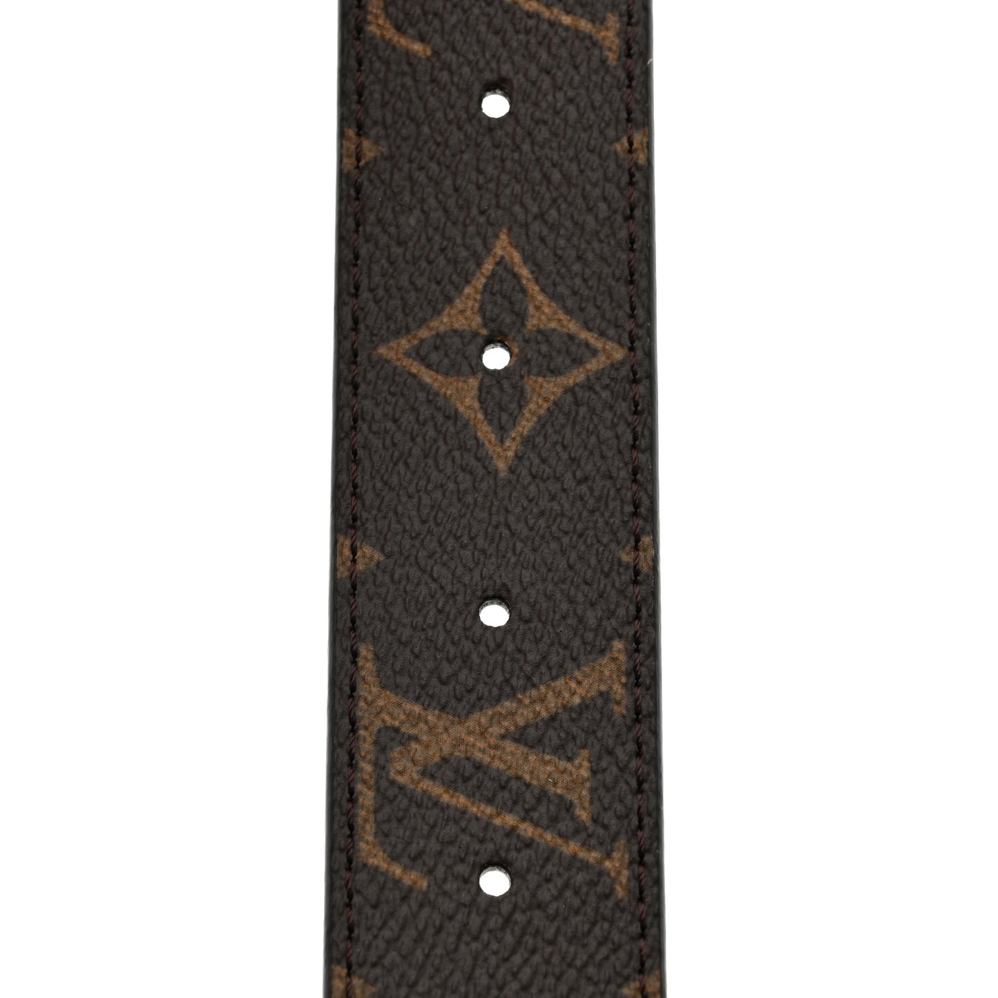 Calfskin Monogram 30mm LV Initiales Reversible Belt 85 34 Black