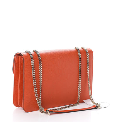 Gucci Dollar Calfskin Interlocking G Shoulder Bag Sun Orange 2 of 7
