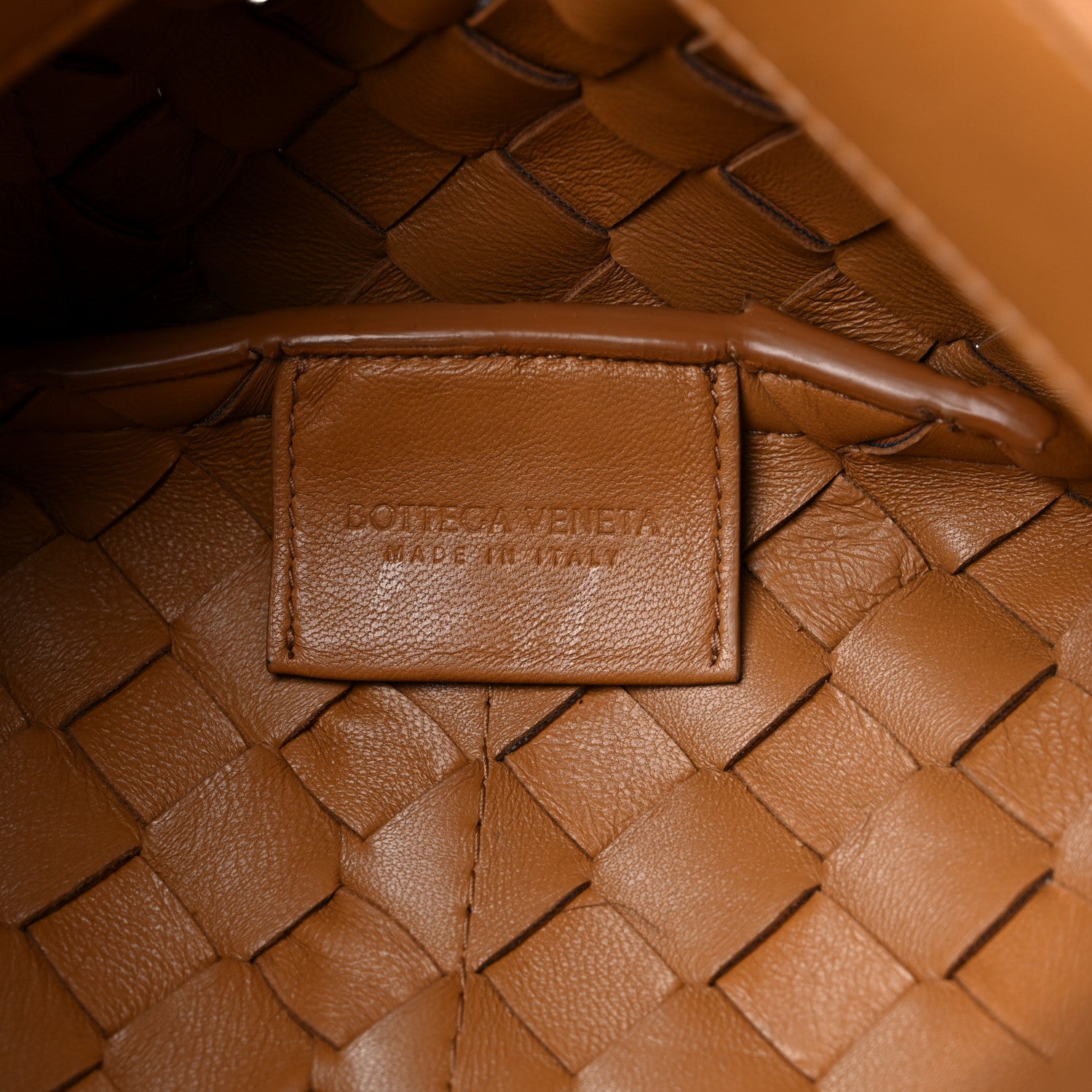 Bottega Veneta Nappa Intrecciato Tie Shoulder Bag Caramel 5 of 14
