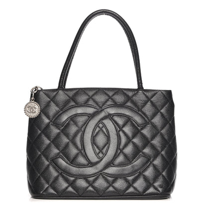 Chanel Caviar Quilted Medallion Tote Black 1 of 8