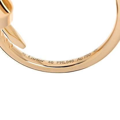 Cartier 18K Yellow Gold Small Juste Un Clou Ring 48 4.5 4 of 5