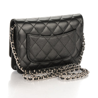 Chanel Caviar Quilted Wallet On Chain WOC Black 3 of 8
