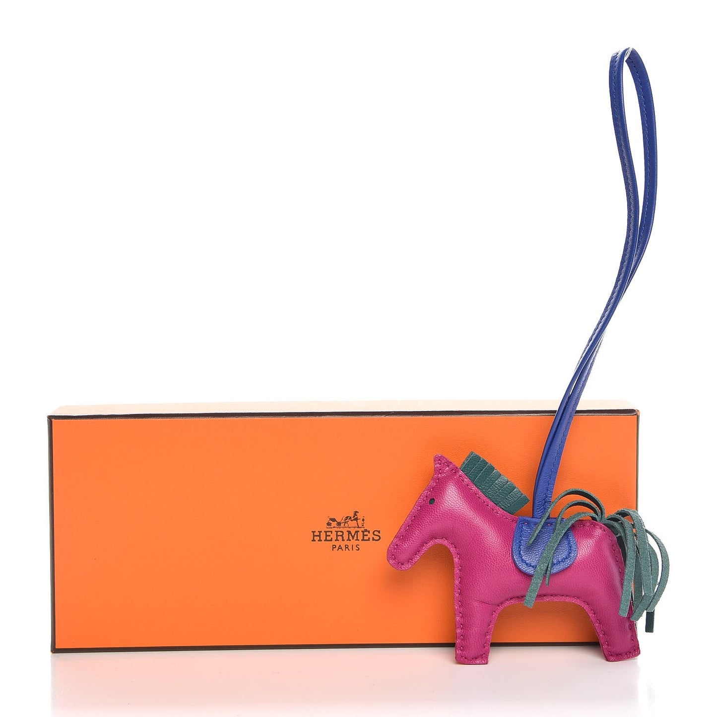 Milo Lambskin Grigri Rodeo Horse Bag Charm PM Rose Pourpre Bleu Electrique Malachite
