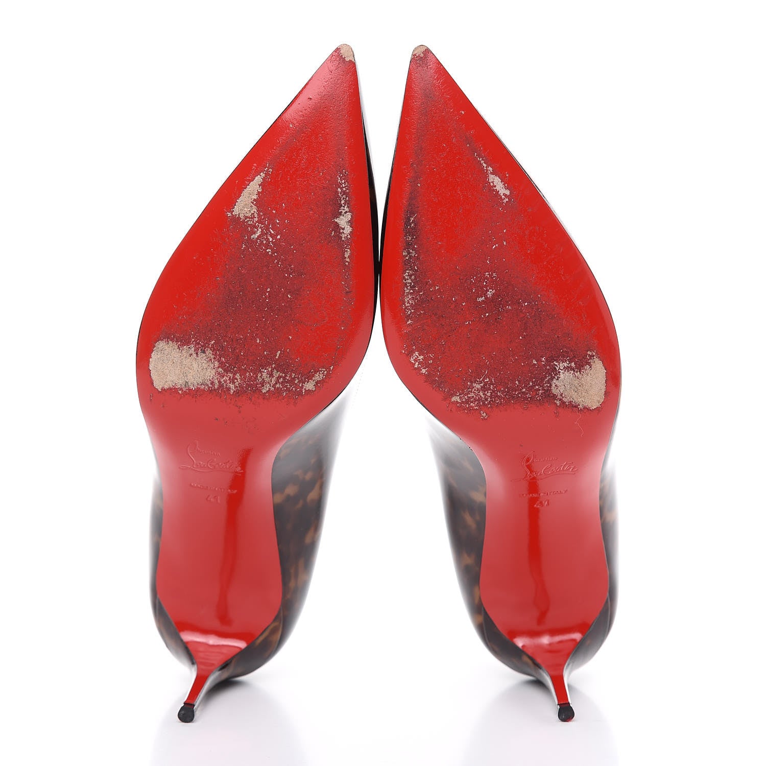 Christian Louboutin Patent Tartaruga Decollete 554 70 Pumps 41Testa Di Moro 10 of 12